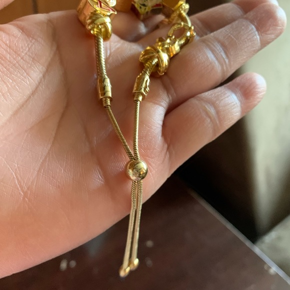 NWOT Retired Pandora Shine Sliding Bracelet Gold w/ 10 New Doctor Strange Charms - Picture 9 of 13